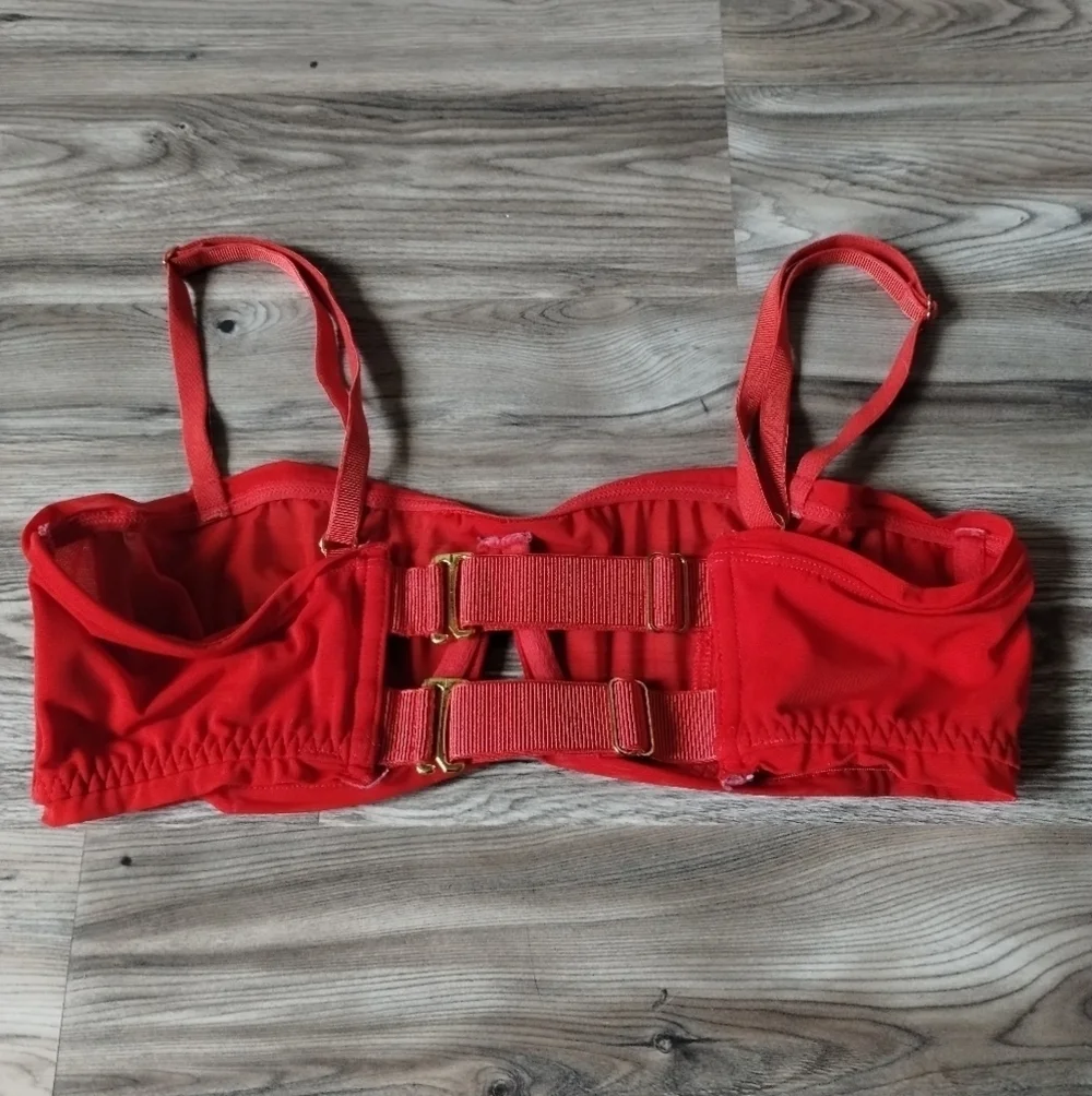 We Are HAH X Free People Wired Bra Blood Orange Size 32-36 C